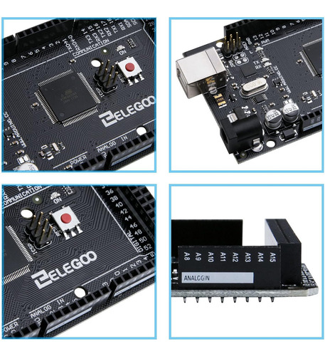 Placa Megaboard 2560 R3 Con Cable Usb C Para Arduino