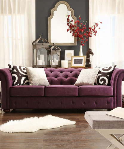 Sofa Sillon Chesterfield Chester Chenille Antidesgarro 