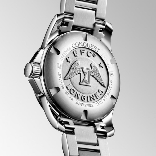 Reloj Longines Conquest L3.759.4.76.6 | L37594766 Vg, Cuarzo 41mm, Acero Inoxidable, Esfera Plateada, Cristal De Zafiro, Estanqueidad Hasta 30 Bar