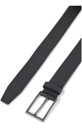 Cinturón Para Hombre Boss De Piel Con Hebilla De Metal Color Negro Talla 34.0