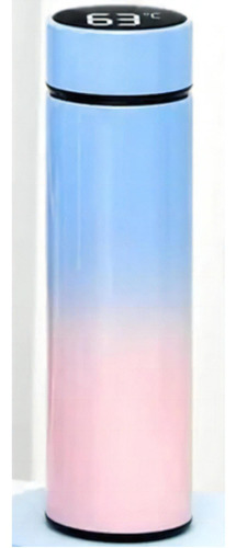 Garrafa Térmica Bicolor Inox 500 Ml Com Termômetro Digital