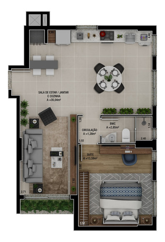 Imagem 15 de 23 de Garden Residencial Para Venda, Centro, Passo Fundo - Gd5874. - Gd5874-inc