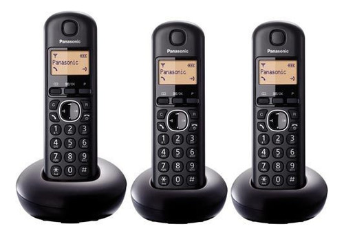 Teléfono Panasonic Kx-tgb210 Inalámbrico Color Negro - Trio 