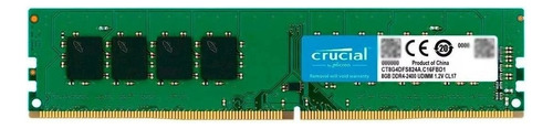 Memoria RAM gamer color verde 8GB 1 Crucial CT8G4DFS824A