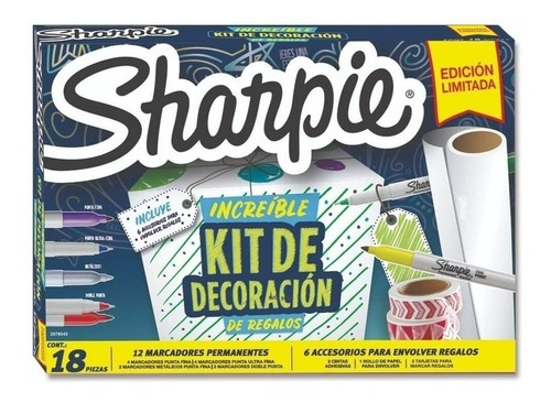 Marcador Sharpie Tarjeta Surtida X18 Kit Decoracion