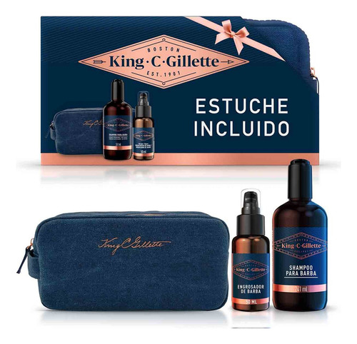 Kit King C. Gillette Para Cuidado De La Barba