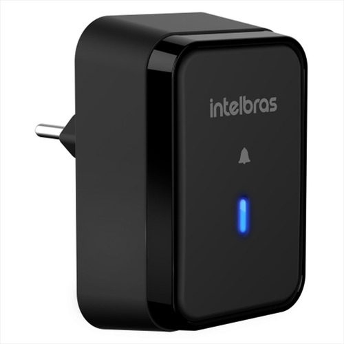 Campainha Sem Fio Cib 101 Com Bateria Preta Intelbras