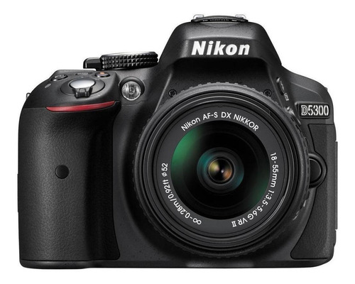 Nikon D5300 + 18-55mm VR II DSLR cor preto