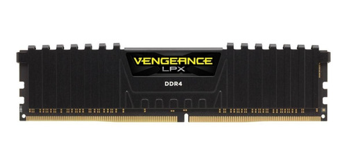 Imagen 2 de 3 de Memoria RAM Vengeance LPX gamer color Negro 8GB 1x8GB Corsair CMK8GX4M1D3000C16