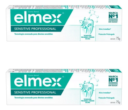 Creme Dental Elmex Sensitive Professional 75g Kit C/2