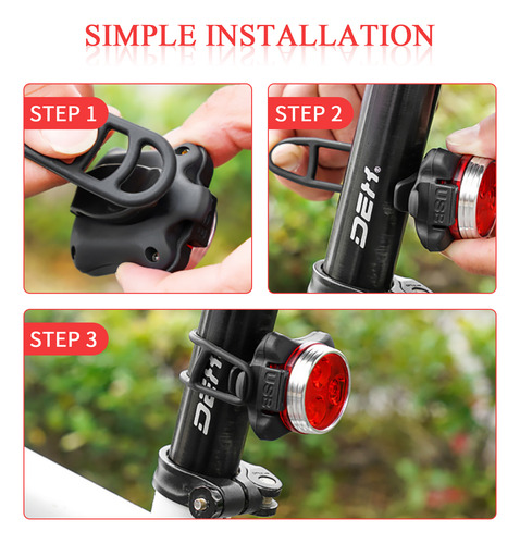 Luz De Bicicleta Jinlaili, Luz De Bicicleta Recargable Por U