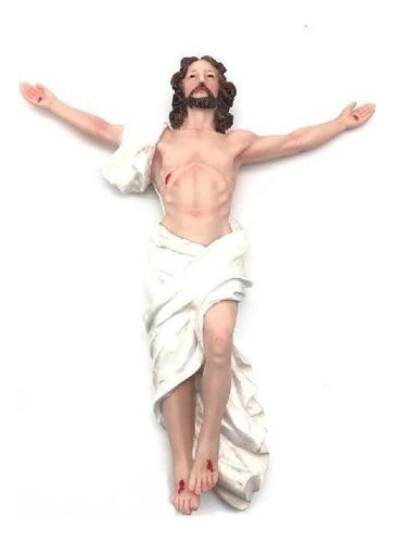 Imagem Jesus Ressuscitado 30 Cm Parede - Resina Cor Colorido