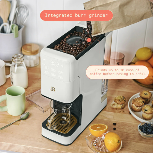 Cafetera Beautiful Touch Programable De 16 Tazas Con Molino (Reacondicionado)