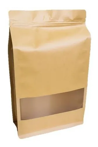 comprar Bolsas Kraft Cierre Hermetico Zip 24x14cm Pack 12pzs Ventana