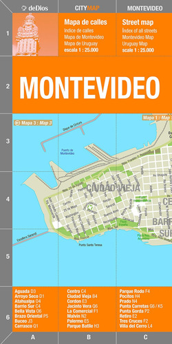 Libro: Montevideo, Argentina : Map (spanish And English Edit