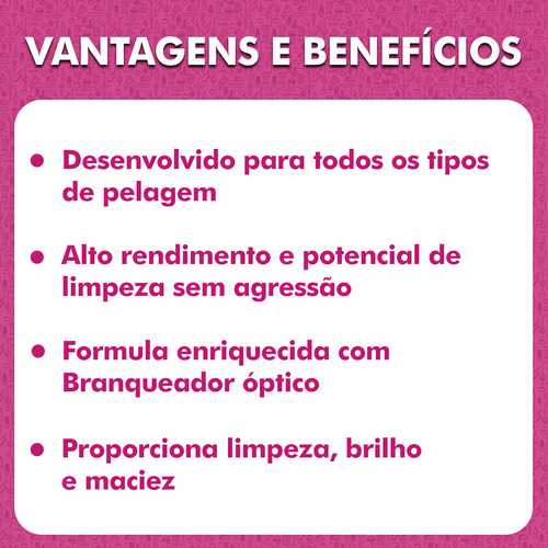 Shampoo Pet Branqueador Cães E Gatos Top Vet 500ml
