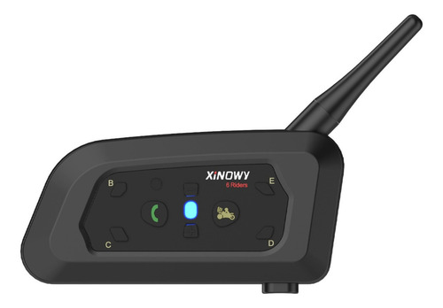 Intercomunicadores Para Motos Xinowy V6 Pro Xinowy1 Color Preto Por Unidad