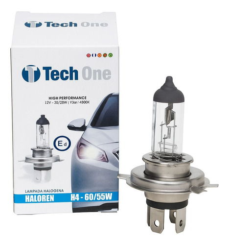 Lampadas H4 60/55w Tech One 12v Branca