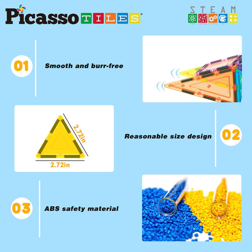 Picassotiles Juego De Bloques De Construcción De Azulejos Ma
