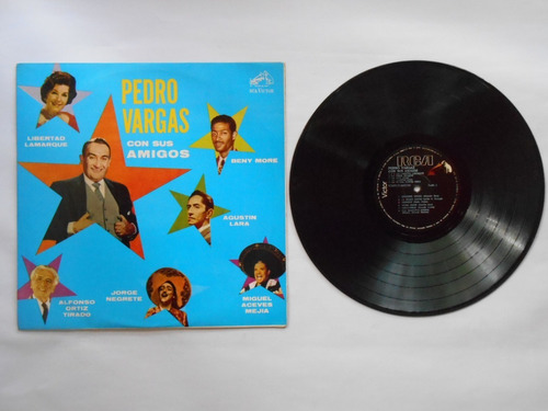 Lp Vinilo Pedro Vargas Con Sus Amigos Edición  Colombia 1990