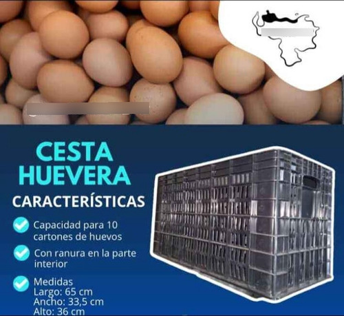 Cestas Plasticas Para Huevos  Nuevas 