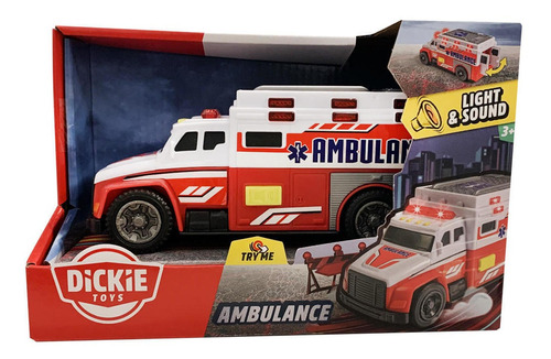 Ambulancia - Sonido Y Luces - Dickie Toys Color Multicolor