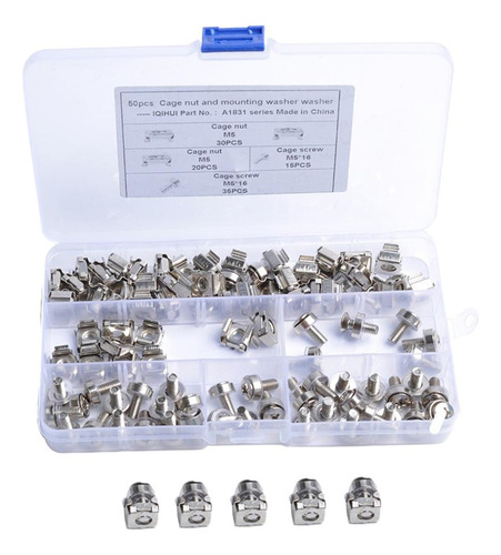 Ta Porcas E Parafusos De Gaiola De Rack De Servidor M5x16
