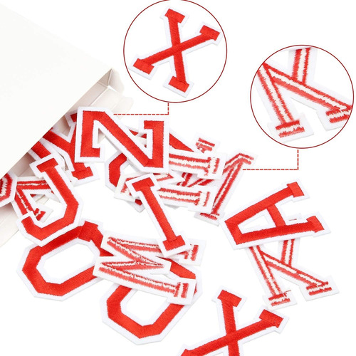 104 Piezas Hierro En Parches Letras Apliques Parches