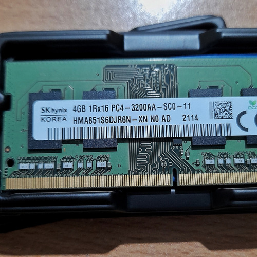 Sk Hynix Ram Para Laptop 4gb Ddr4 3200 Hma851s6djr6n - Xn (Usado)