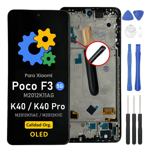 Pantalla Para Xiaomi Poco F3 5g Redmi K40 Pro Oled Org+mco N