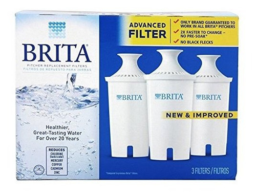 Reemplazo Jarra De Agua Filtra El Blanco 3 Filtros