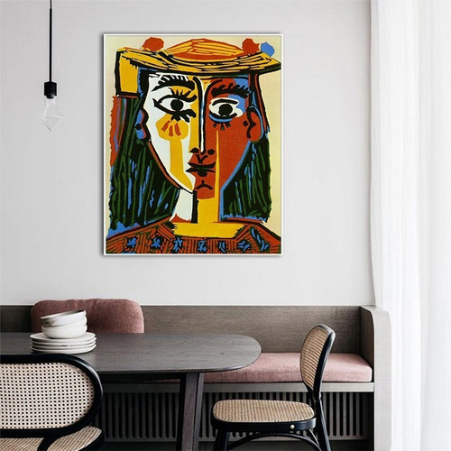 Imagen 1 de 10 de Cuadros-picasso Cara26-moderno,decorativo,95x60cm-uhd Resol