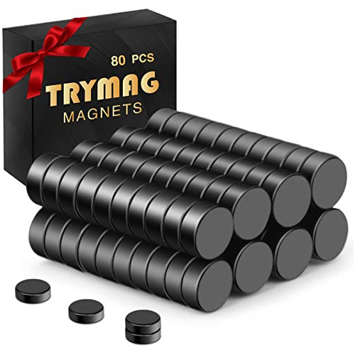 Iman De Neodimio Mini De 4x2mm 80u Alto Magnetismo Negro