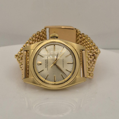 Rolex Oyster Perpetual Bubbleback 1946 Full Gold 32mm Dourado Dourado Branco (Usado)