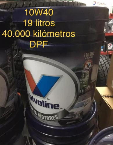 Aceite Valvoline 10w40 Sintet Dpf 40000 Kilómetros Envío Gr