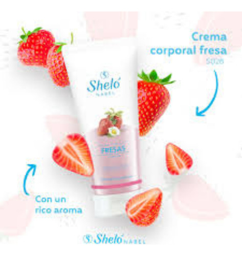 2pz Crema Corporal Fresas Extracto Aloe Vera Y Flor De Fresa