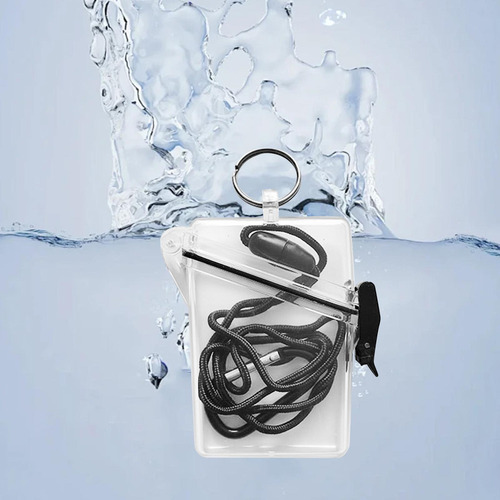 4 Funda Impermeable Para Portatarjetas De Identificación,