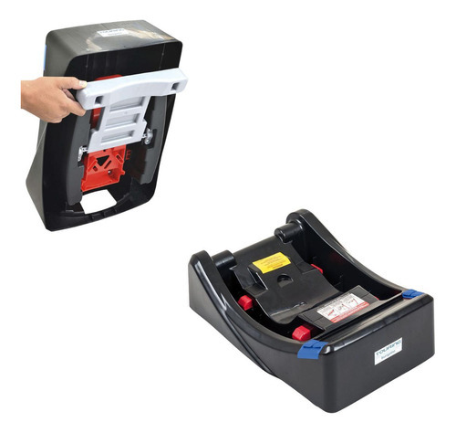 Carrinho De Bebê+bebê Conforto+base Até 15kg Rio K-burigotto Cor Preto