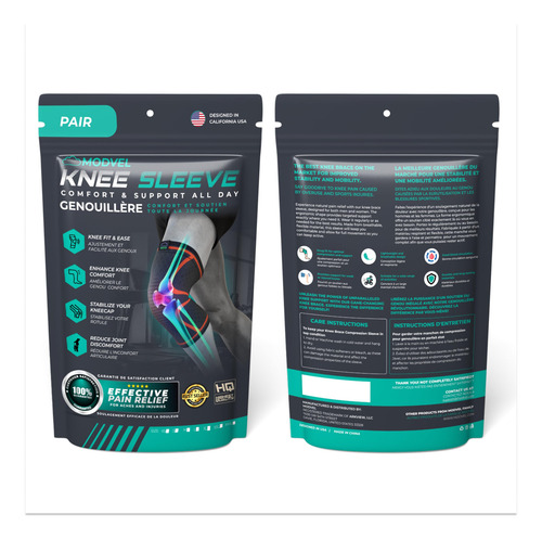Rodillera Modvel Compression Para Mujeres Y Hombres, Paquete