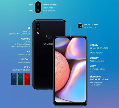 Samsung A10s, A31 $259, A01, A11 Factura Con Garantia
