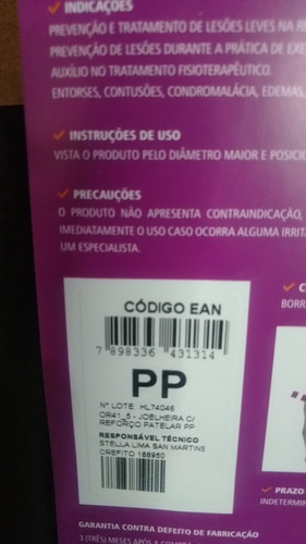 Joelheira Neoprene Curta Com Reforço Patelar Hidrolight. Uni (Usado)