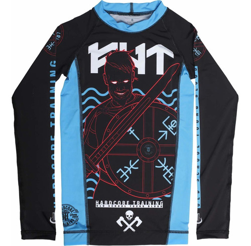 Hardcore Training Norman Black Rash Guard Malla Unisex