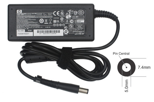 Imagen 1 de 5 de Cargador Hp Probook 440 G1 18.5v 3.5a 65w 7.4x5.0mm Pin Cent