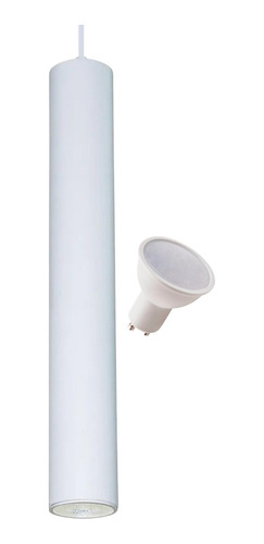 Lamparas Colgantes Modernas Metal Tubo 50cm + Dicro 7w Led