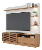 Comprar Estante Home Theater Tv 70 C\u002F Led 200cm Amiche Freijó\u002Foff Cor Freijó\u002FOff White Matte