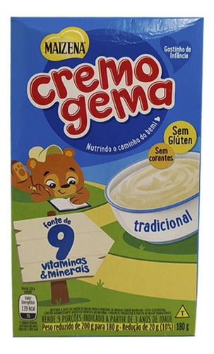 Mingau Cremogema 180g Kit 5 Unidades