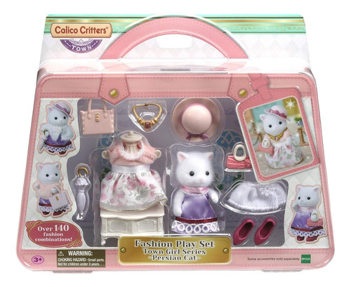 Calico Critters Set De Figura Town Girl Series, Gato Persa