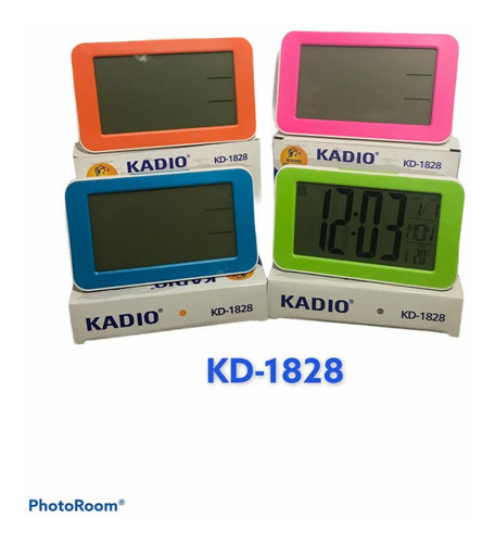 Reloj Lcd - Termometro Fecha Timer Kadio Kd-1828 + Obsequio