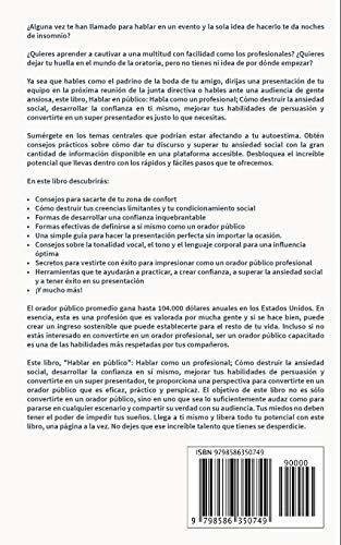 Hablar En Publico Hablao Un Profesional -o., de Williams, James W. Editorial Independently Published en español