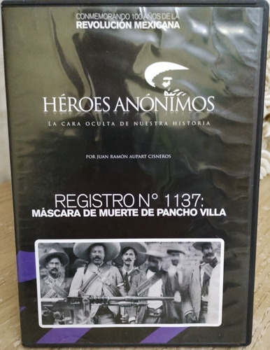 Dvd:máscara De Muerte De Pancho Villa,j. Ramón Aupart Cisner